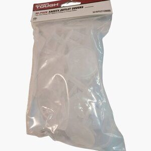 Hyper Tough Safety Outlet Covers 30 Pack Clear Plastic Child Toddler Safety